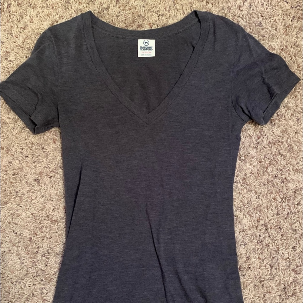 Charcoal gray v neck